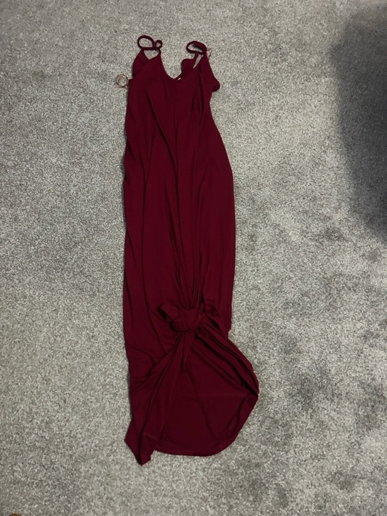 Zenana Outfitters Dresses & Skirts - Zenana Outfitters Sleeveless Knot-Front Maxi Dress in Burgundy